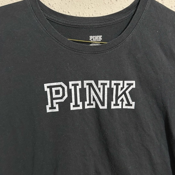 PINK Victoria's Secret Black T-Shirt. Women’s LG. - Picture 2 of 4